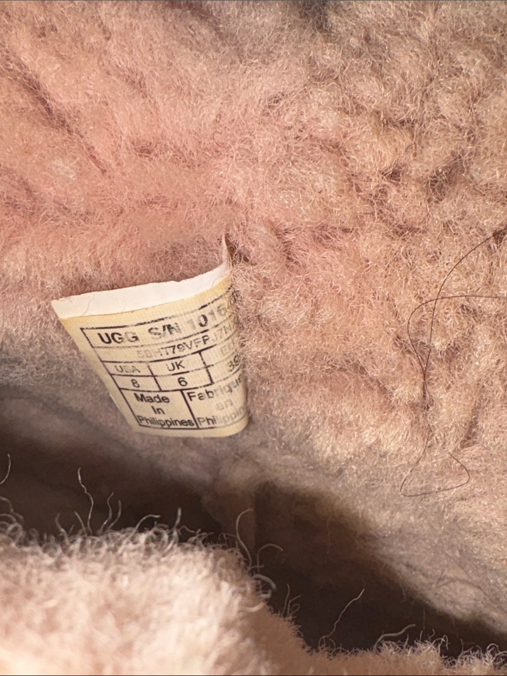 UGG Pink Suede Shearling Ankle Boots pre owned - Picture 8 of 8